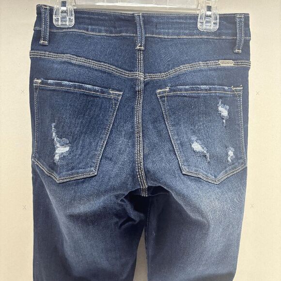 KANCAN Los Angeles Button Fly Skinny Jeans KC6192D Distressed Stretch Size W5/27 - Picture 5 of 9